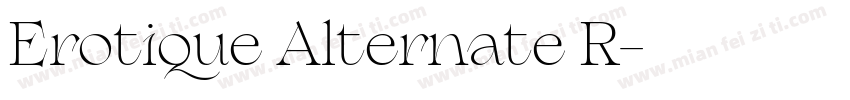 Erotique Alternate R字体转换